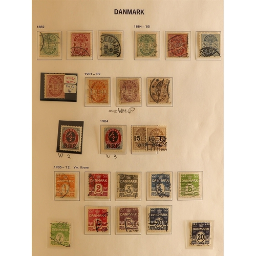 96 - COLLECTIONS & ACCUMULATIONS SCANDINAVIA COLLECTIONS albums of Denmark, Finland and Norway, some bett... 