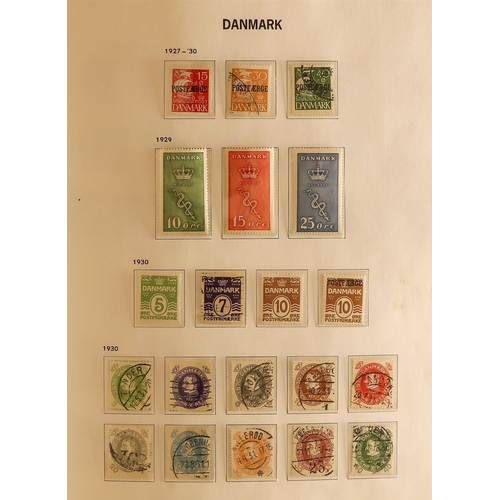 96 - COLLECTIONS & ACCUMULATIONS SCANDINAVIA COLLECTIONS albums of Denmark, Finland and Norway, some bett... 