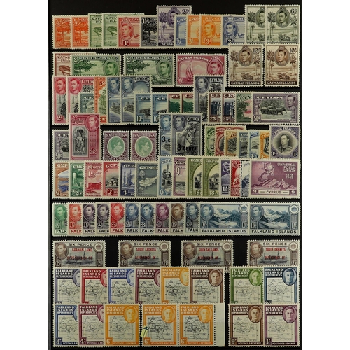 1 - COLLECTIONS & ACCUMULATIONS COMMONWEALTH - KGVI FINE MINT COLLECTION incl., Aden 1939 - 1951 ranges ... 