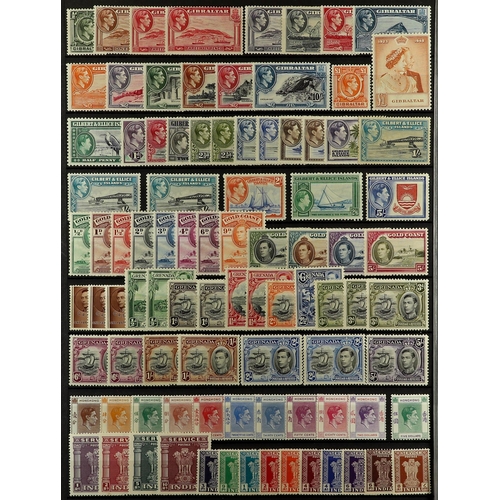 1 - COLLECTIONS & ACCUMULATIONS COMMONWEALTH - KGVI FINE MINT COLLECTION incl., Aden 1939 - 1951 ranges ... 