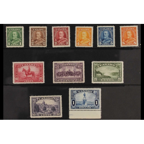 116 - CANADA 1935 Complete set, SG 341/51, never hinged mint. Cat. £110+ (11 stamps)