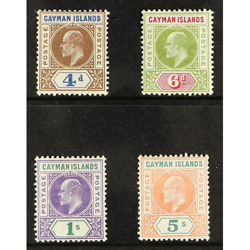 121 - CAYMAN IS. 1907 complete set, SG 13/16, very fine mint. Cat. £300. (4 stamps)