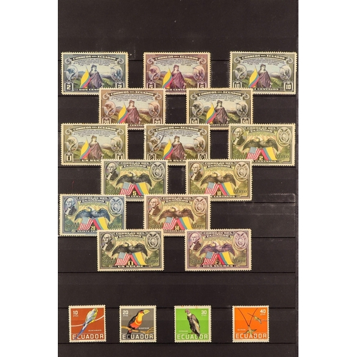 138 - ECUADOR 1937-2009 BIRD STAMPS mint or never hinged and a few used collection incl. 1937 postage & Of... 