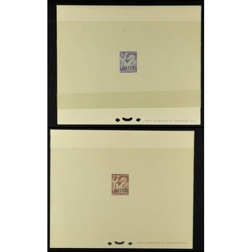 153 - FRENCH COLONIES ALGERIA 1946 Iris Definitives overprinted complete set (SG 236/241) of EPREUVES DE L... 