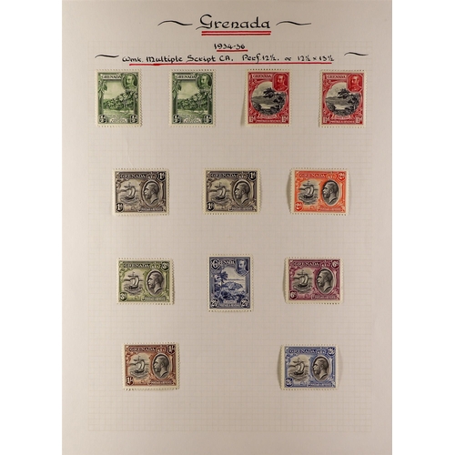 204 - GRENADA 1902-1935 MINT COLLECTION incl. 1902 1s, 1908 1s, 1908-11 set to 1s, 1913-22 & 1921-31 most ... 