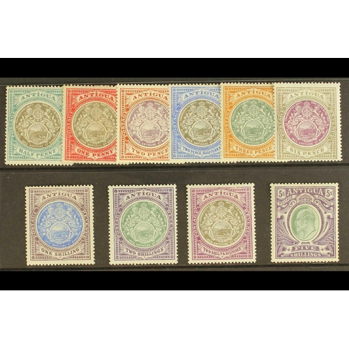 24 - ANTIGUA & BARBUDA 1903 set, SG 31/40, fine mint. Cat. £325. (10 stamps)