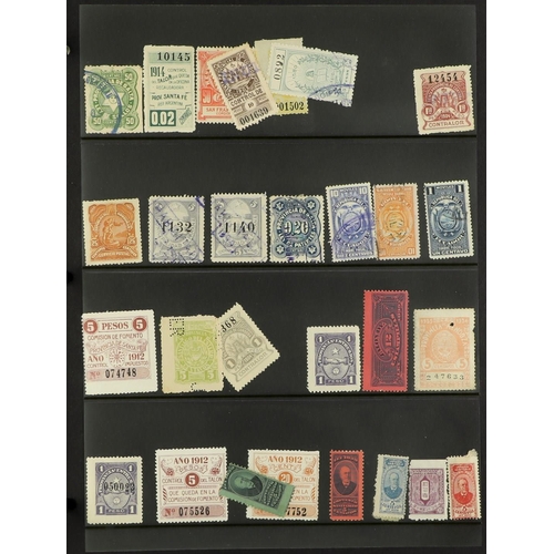 28 - ARGENTINA 1860's-1980's INTERESTING ACCUMULATION on leaves & stock pages in a thick binder, mint & u... 