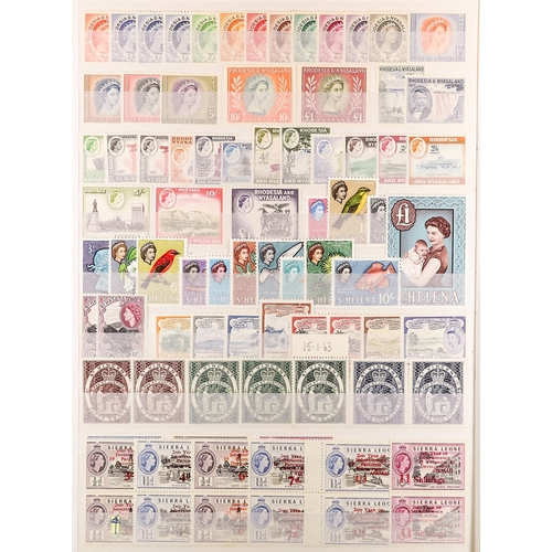 3 - COLLECTIONS & ACCUMULATIONS COMMONWEALTH - QEII NEVER HINGED OR FINE MINT COLLECTION incl. Aden 1953... 