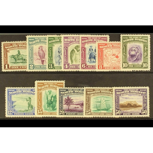 355 - NORTH BORNEO 1939 Pictorial set to 50c, SG 303/314, fine mint. Cat. £320+. (12 stamps)