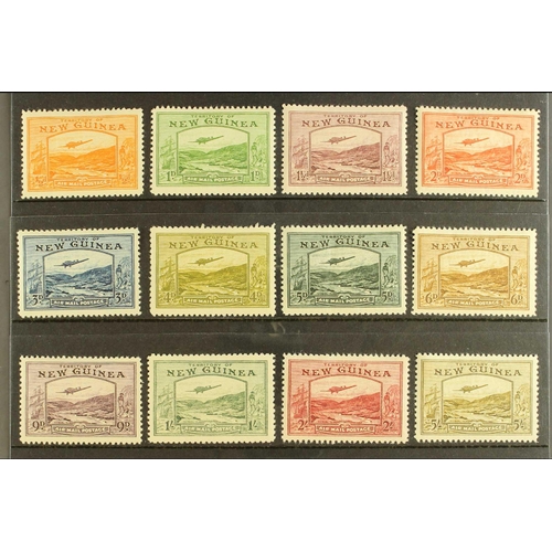 362 - NEW GUINEA 1939 Bulolo Goldfields Air set to 5s, SG 212/223, fine mint. Cat. £482. (12 stamps)