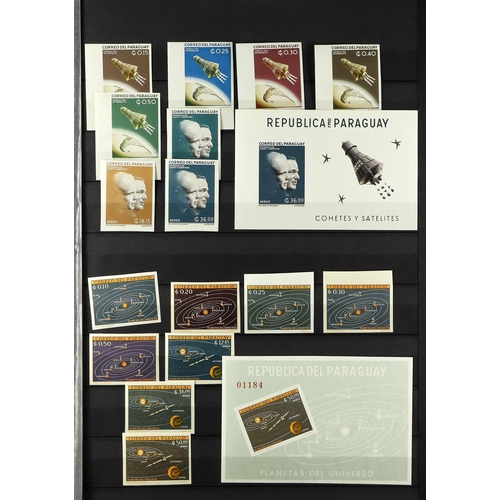 364 - PARAGUAY 1960-1965 NEVER HINGED MINT IMPERFORATES COLLECTION. sets & miniature sheets, incl. 1961 Te... 