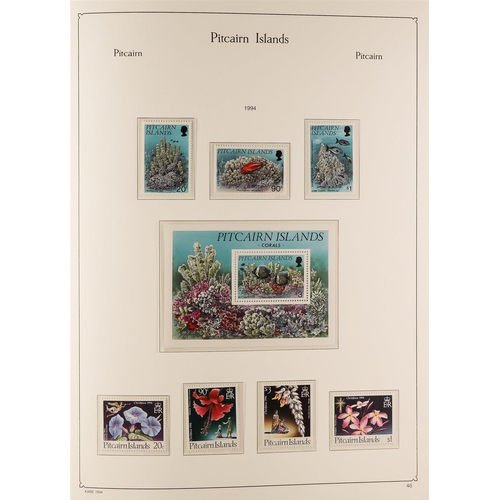 367 - PITCAIRN IS. 1967-94 COMPETE NEVER HINGED MINT COLLECTION in a  