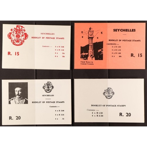 416 - SEYCHELLES BOOKLETS 1979-80 booklets complete SG SB1/SB9, plus the 1981 Royal Wedding issue. (10 boo... 