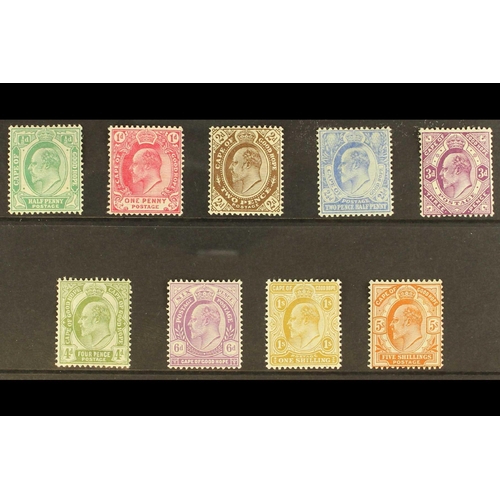 425 - SOUTH AFRICA -COLS & REPS CAPE OF GOOD HOPE 1902 set, SG 70/78, mint, 4d creased otherwise fine. Cat... 