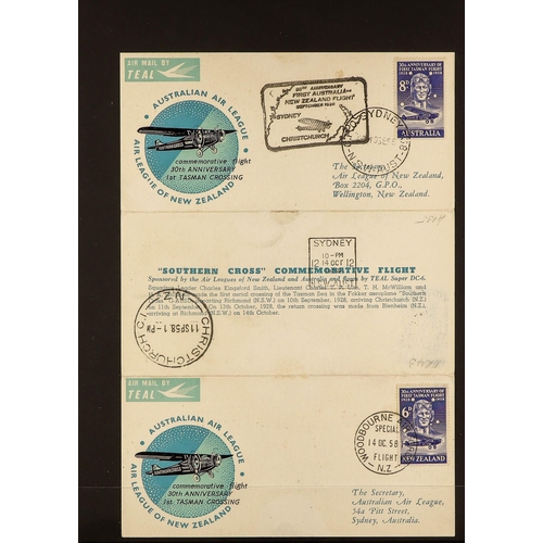 50 - AUSTRALIA 1931-58 FLIGHT COVERS incl.  First Flight 1931 Australia to England, 1951 Sydney to Amster... 