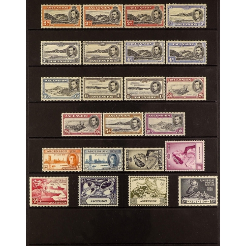 102 - ASCENSION 1934-53 MINT COLLECTION incl. 1934 KGV set to 1s, 1935 Jubilee set ,1938-53 KGVI complete ... 