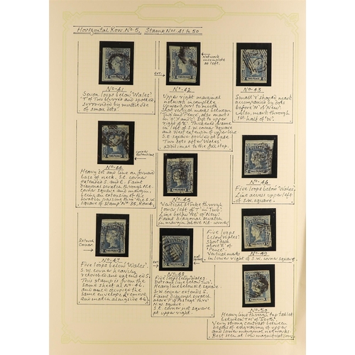 106 - AUSTRALIAN STATES NEW SOUTH WALES 1851-55 2d Laureated Plate III, SG 63/64, a complete plate reconst... 