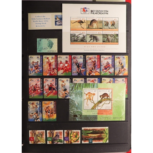 112 - AUSTRALIA 1913-2004 collection in four albums, much of the decimal is never hinged mint, some bookle... 