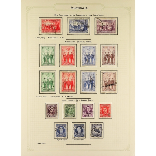 119 - AUSTRALIA 1937-70 USED COLLECTION incl. 1937-49 complete sets for both perfs with most of the additi... 