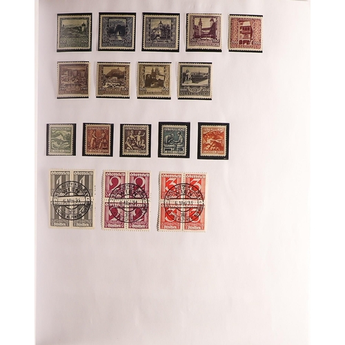 121 - AUSTRIA 1850-1945 collection in two albums, with good general ranges from classic imperfs through to... 