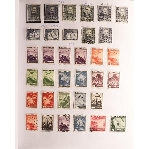 121 - AUSTRIA 1850-1945 collection in two albums, with good general ranges from classic imperfs through to... 