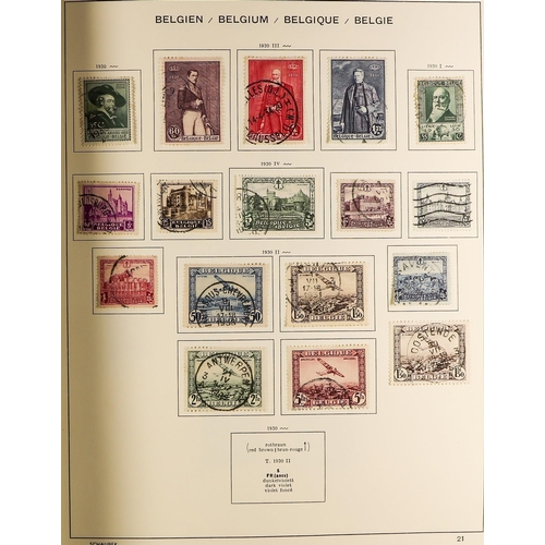 135 - BELGIUM 1849-1980's EXTENSIVE COLLECTION in two printed albums and two stockbooks, mint and used wit... 