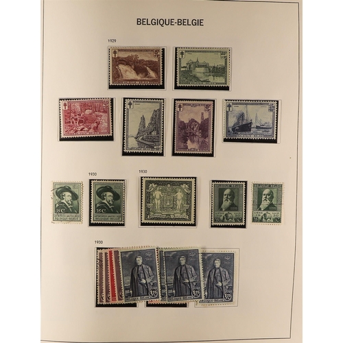 135 - BELGIUM 1849-1980's EXTENSIVE COLLECTION in two printed albums and two stockbooks, mint and used wit... 