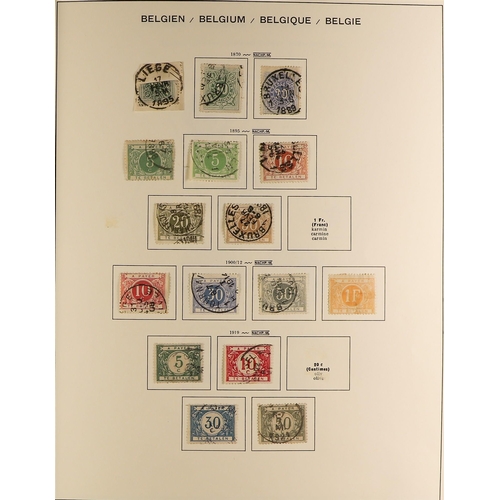 135 - BELGIUM 1849-1980's EXTENSIVE COLLECTION in two printed albums and two stockbooks, mint and used wit... 