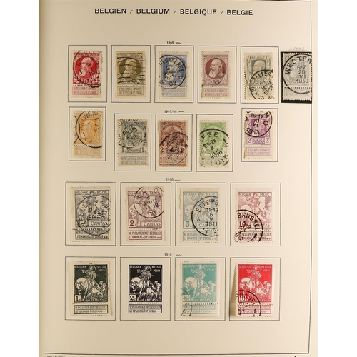 135 - BELGIUM 1849-1980's EXTENSIVE COLLECTION in two printed albums and two stockbooks, mint and used wit... 