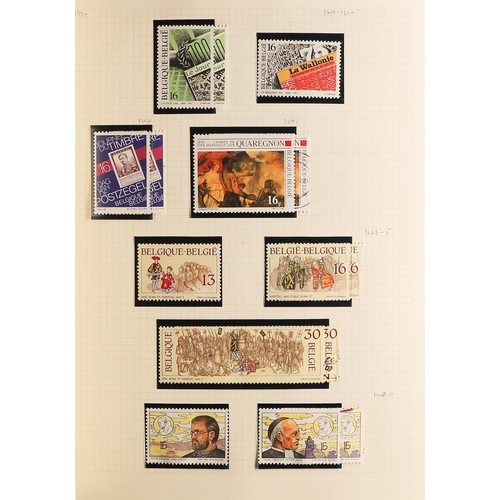 136 - BELGIUM 1958-96 COLLECTION in two albums, with fine used and lots of never hinged mint incl. sets et... 