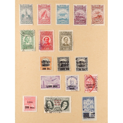 139 - BRAZIL 1866-1939 OLD COLLECTION incl. 1866-79 Dom Pedro range to 1,000r, good later 19th century, st... 