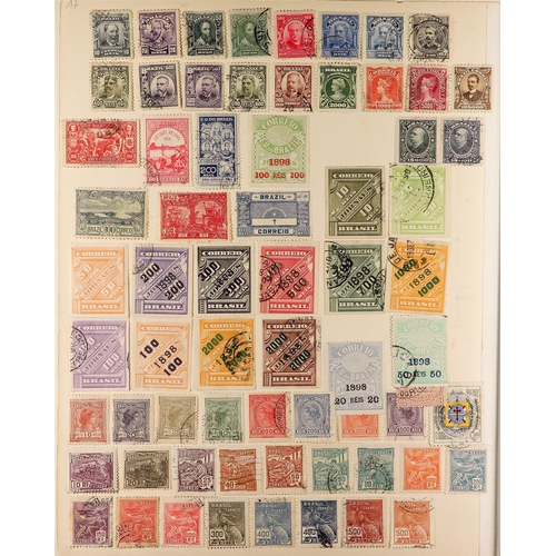 139 - BRAZIL 1866-1939 OLD COLLECTION incl. 1866-79 Dom Pedro range to 1,000r, good later 19th century, st... 