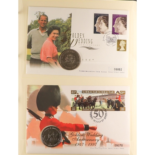 14 - COIN COVER COLLECTION - ROYALTY featuring the Diamond Wedding, Diamond Jubilee and the Golden Weddin... 