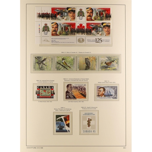 152 - CANADA 1972-2000 COLLECTION in three Lighthouse hingeless printed albums, fairly sparse earlier peri... 