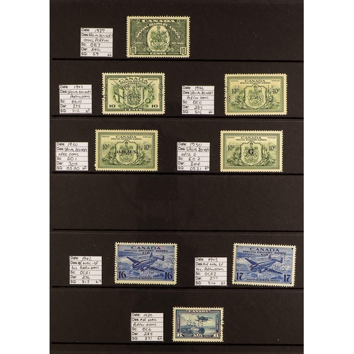 154 - CANADA SPECIAL DELIVERY 1898-1946 mint or never hinged collection incl. 1898-1920 10c deep green, 19... 