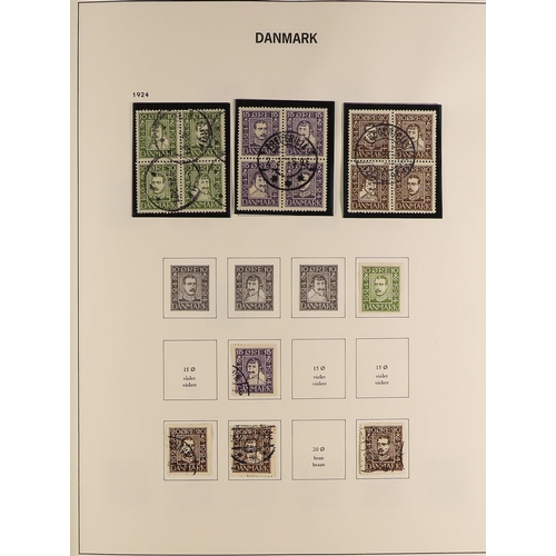 172 - DENMARK 1850's-2000 in two printed DAVO albums, strength in never hinged mint 1960's onwards issues,... 