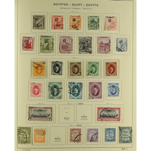 175 - EGYPT 1860's-1990's a mint (much of later is never hinged) and used collection in an album and two s... 