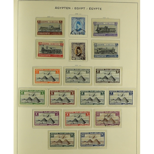 175 - EGYPT 1860's-1990's a mint (much of later is never hinged) and used collection in an album and two s... 