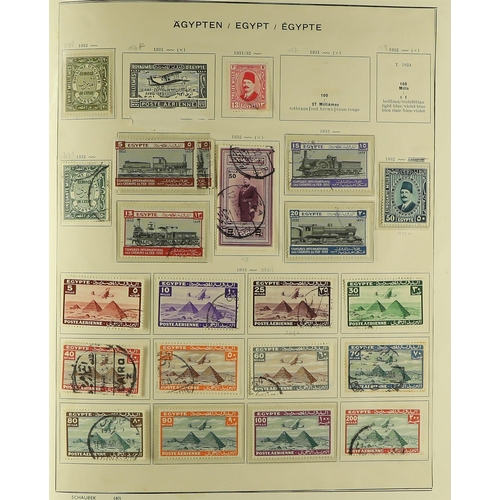 175 - EGYPT 1860's-1990's a mint (much of later is never hinged) and used collection in an album and two s... 