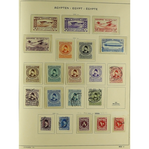 175 - EGYPT 1860's-1990's a mint (much of later is never hinged) and used collection in an album and two s... 