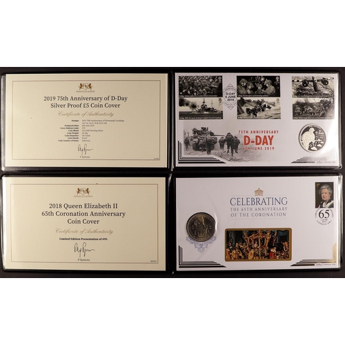 24 - COIN COVER COLLECTION. Comprising of 2020 180th Anniversary of the Penny Black, Gibraltar 22 Carat G... 