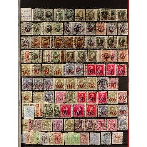 28 - COLLECTIONS & ACCUMULATIONS LARGE ESTATE BALANCE IN FIVE BOXES incl. Belgium with better earlier per... 