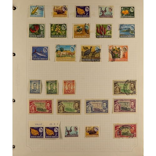 29 - COLLECTIONS & ACCUMULATIONS BRITISH COMMONWEALTH collection in in fourteen albums, mint and used QV ... 