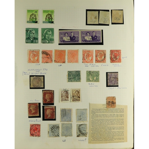 34 - COLLECTIONS & ACCUMULATIONS FASCINATING PHILATELIC A-Z COLLECTION written up in two albums, with wor... 