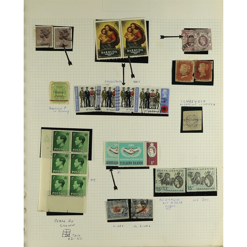 34 - COLLECTIONS & ACCUMULATIONS FASCINATING PHILATELIC A-Z COLLECTION written up in two albums, with wor... 