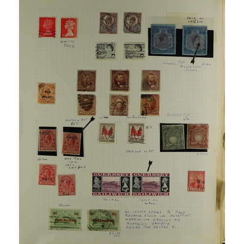 34 - COLLECTIONS & ACCUMULATIONS FASCINATING PHILATELIC A-Z COLLECTION written up in two albums, with wor... 