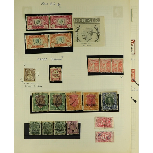 34 - COLLECTIONS & ACCUMULATIONS FASCINATING PHILATELIC A-Z COLLECTION written up in two albums, with wor... 