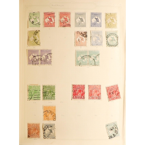 36 - COLLECTIONS & ACCUMULATIONS BRITISH EMPIRE an old time collection in seven spring back albums, with ... 