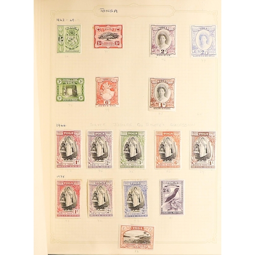 36 - COLLECTIONS & ACCUMULATIONS BRITISH EMPIRE an old time collection in seven spring back albums, with ... 