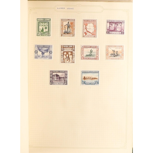 36 - COLLECTIONS & ACCUMULATIONS BRITISH EMPIRE an old time collection in seven spring back albums, with ... 